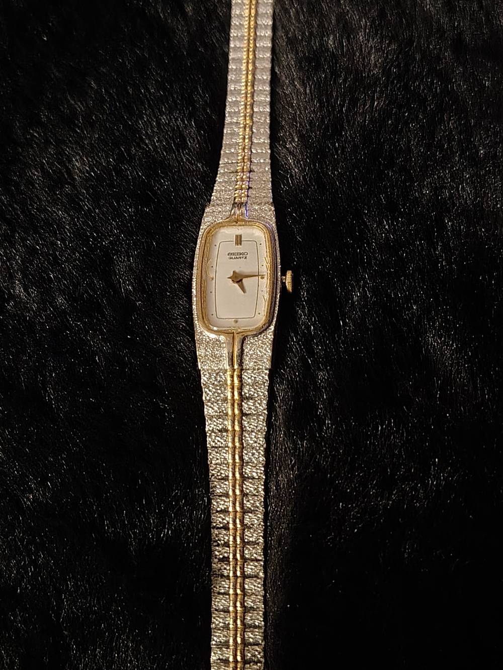 Seiko Women's Two-Tone Silver and Gold Slim Bracelet Watch